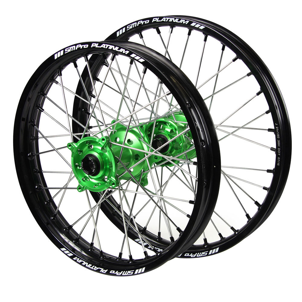 SM Pro Wheel Set - Grn/Blk/Blk