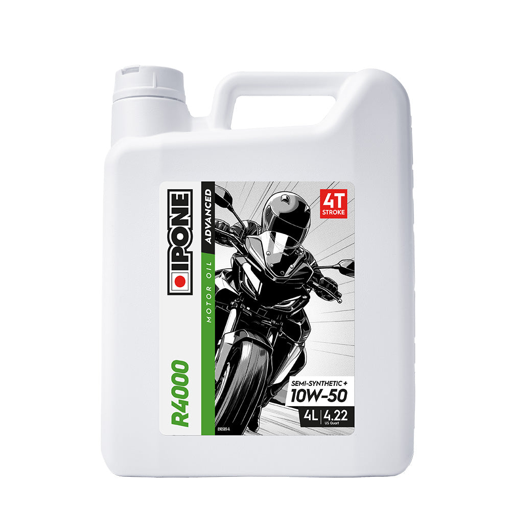 IPONE R4000 - Semi Synthetic+ 4T Oil - 10W-50 4L