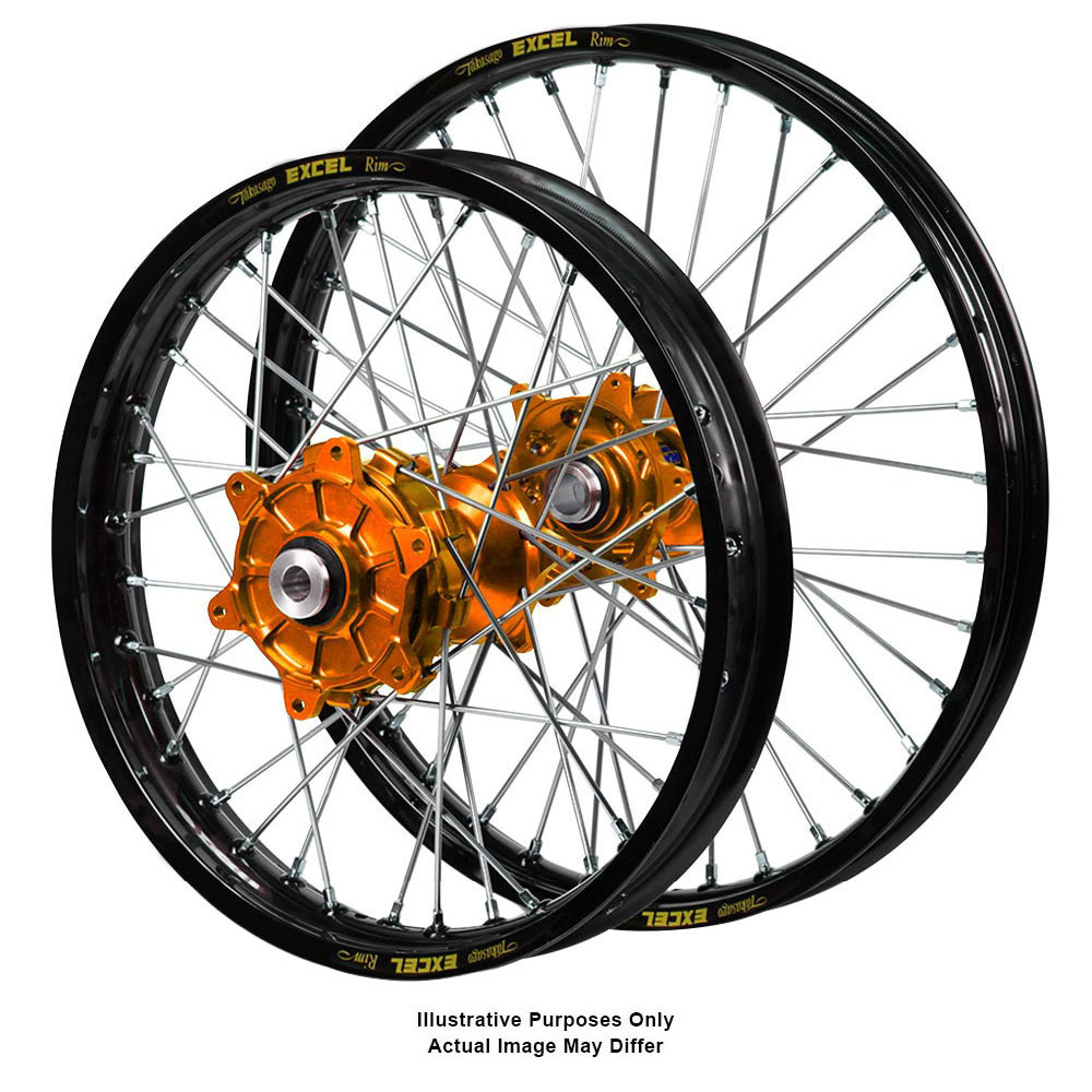 Haan/Excel ADV Wheel Set - Org/Blk/Sil