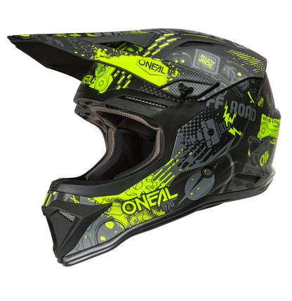 O'Neal 2026 Youth 1SRS VIBRANT Helmet - Black/Neon Yellow