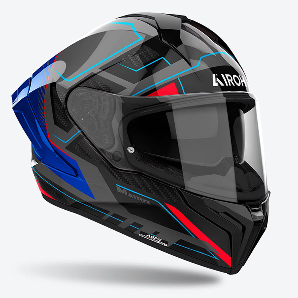 AIROH Matryx Rocket - Blue Red Gloss