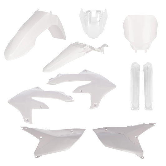Yamaha Full Plastic Kit Fits - (YZ250F/FX YZ450F/FX) White Acerbis