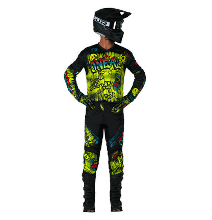 O'Neal Youth ELEMENT Rancid Jersey - Black/Neon
