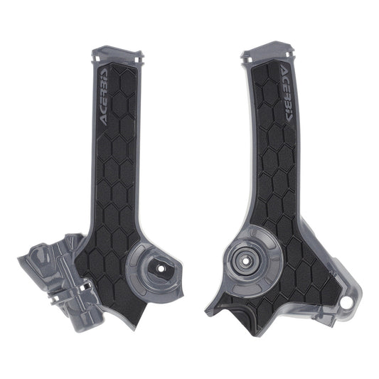 X-Grip Frame Guards Grey/Black Suzuki DR-Z4S