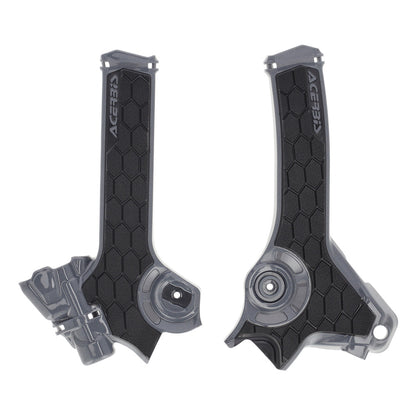 X-Grip Frame Guards Grey/Black Suzuki DR-Z4S