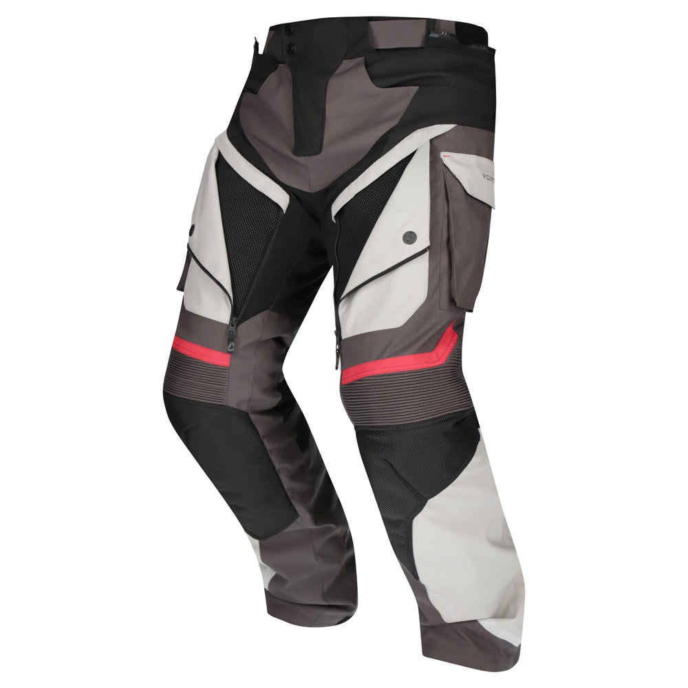 DriRider Vortex ADV 3 Pants - GryLtGryBlk vents open