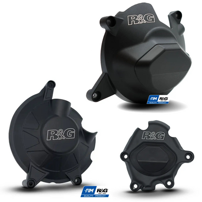 Engine Case Cover Kit Yamaha XSR900 22-/XSR900 GP24- & YZF-R9 25- Black R&G