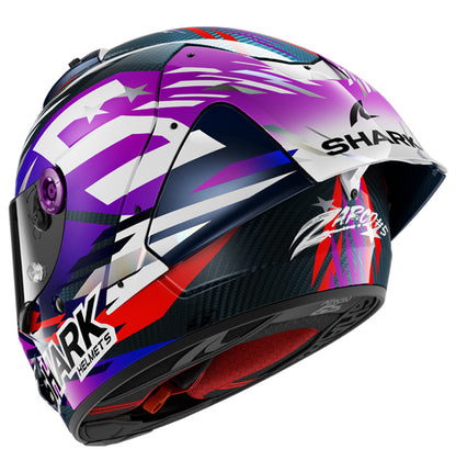 Shark AERON GP FIM RACING #2 Replica Zarco Signature 26 - Carbon/Violet/Chrome