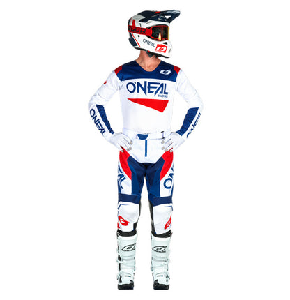 O'Neal HARDWEAR AIR Slam Jersey - White/Blue/Red