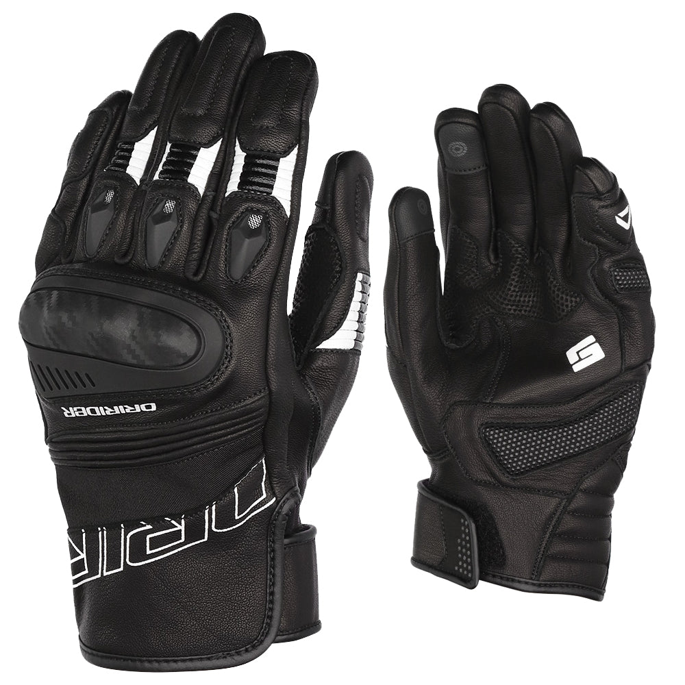 Dririder Torque Short Cuff Gloves - Black White