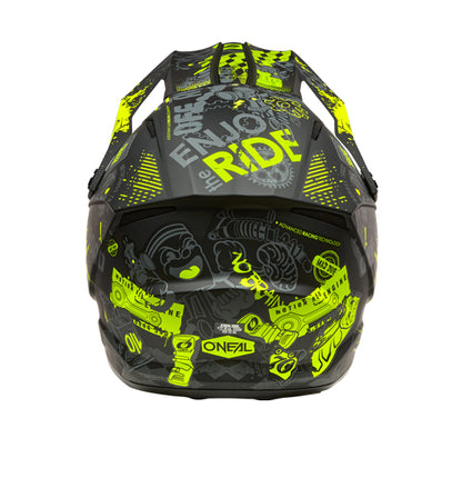 O'Neal 2026 Youth 1SRS VIBRANT Helmet - Black/Neon Yellow
