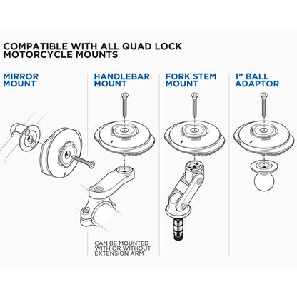 Quad Lock - Waterproof Wireless Charging Head 12V-24V (V2)
