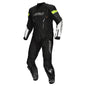 ARGON Pursuit 1-Piece Leather Race Suit - Black White/Hi-vis