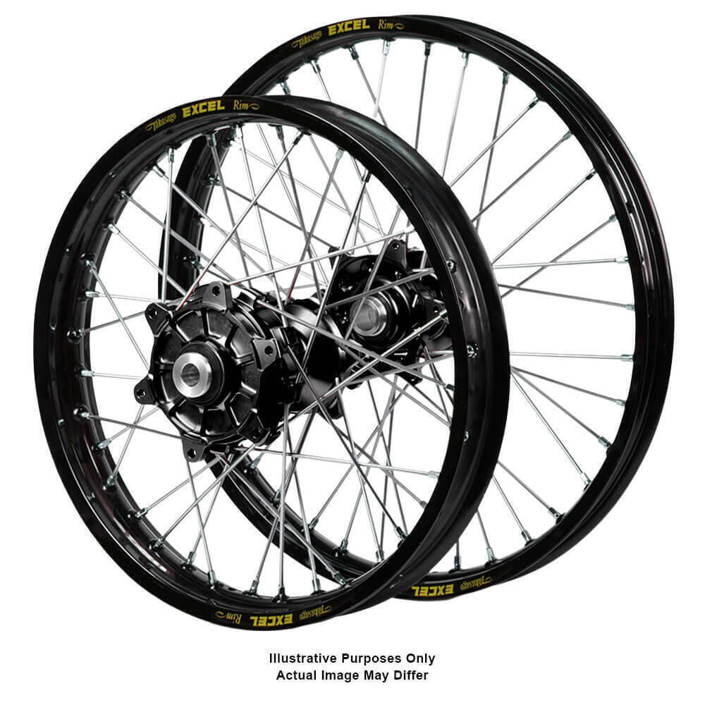 Haan/Excel ADV Wheel Set - Blk/Blk/Sil